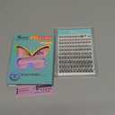 No Glue Needed Lashes, Self Adhesive Eyelashes, DIY Lash Cluster Eyelash Extensions Kit 1018mm,120pcs Fluffy D Curl Soft Natural Lashes with TweezersFake Cat Eye Wispy Individual Clusters(NGDY101)