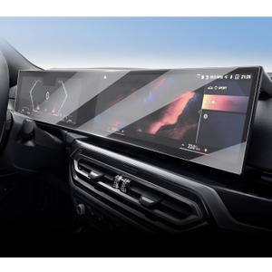 for 2023-2026 BMW 3/4/5/7 Series AIO Screen Protector14.9"Navi+12.3"DashIntegrated Tempered Glass Whole Screen for 2026 BMW M3/M4/M5 Series Interior Accessories 9H [No Glare&Fingerprint]