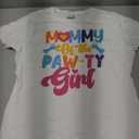 Mommy of The Birthday Girl Dog Paw Family Matching Party T-Shirt, Size XS