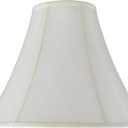 Aspen Creative 30019 Transitional Bell Shape Spider Construction Lamp Shade in Off White, 16" wide (6" x 16" x 12"), 6" Top x 16" Bottom x 12" Slant
