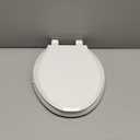 KOHLER 4636-RL-0 Cachet ReadyLatch Elongated Toilet Seat Slow Close, Soft Close Toilet Seat Quiet Lid, Contoured Grip-Tight Bumpers Installation Hardware, Apartment Essentials, White