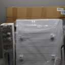 800W Plug-in Convection Electric Panel Wall Heaters for Indoor Use, Quiet Fan-Less Design, Freestanding/Wall Mount Space Heater with Adjustable Thermostat, 24H Timer, Digital Display(White)