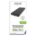 Zgear Slim Power Bank 10,000 mAh with DUAL Charging Ports