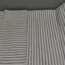 MIULEE Light Blue and Beige Patchwork Farmhouse Pillow Covers 20x20 Inch, Pack of 2 Striped Linen Spring Decorative Modern Accent Pillow Cases for Sofa Couch Bedroom