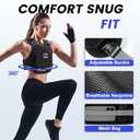 VBSD Adjustable Weighted Vest for Women Men 4-10lb/11-20lb/20-32lb Vest with 6 Ironsand Weights Body Weight Vest with Reflective Strip for Running Walking Strength Training Workouts (Black)