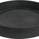 Plant Saucer Tray for Ceramic Plastic Pots, 20 inch Plant Saucers for Indoors, Pot Saucers Trays, Bird Bath Bowls, Flower Planter Water Drip Trays for Pots Base (20", Black)