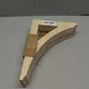 2 Pcs 1 3/4" W x 8 1/2" D x 12" H Traditional Wood Corbels Wooden Shelf Brackets Unfinished Paintable Solid Wooden Bracket for Doorway Countertops Home Shelves Cabinet Furniture Support