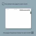 POPRUN Pocket Monthly Planner 2026-2027 (Pocket- 4''x 6.25'' Soft Leather Cover) - 18 Month Calendar Book for Purse (Jan.2026 - Jun. 2027), 100 GSM Thick Paper - Black