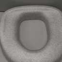 Raised Toilet Seat Cushion - 2 Firm Cushioned Toilet Seat for Seniors and Post Surgery Recovery, Soft, Warm Toilet Riser Seat-Gray