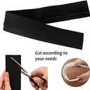Stove Cover, Stove Covers Reusable Gas Range Protectors for Samsung Gas Range,0.3mm Reusable Gas Stove Burner Covers with 2PCS Silicone Stove Counter Gap Cover Long & Wide Gap Filler,Black-3pcs