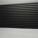 4 Pack Wood Panels for Wall, 47.2"23.6" Wood Slat Acoustic Panels for Wall, Soundproof Panels, 3D Fluted Panels for Interior Decor (Black)
