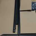 SELEAD Metal Swinging Chalkboard with Wheels - 40" x 20" Double Sided Rolling Sidewalk Chalk Board Easel Sign, Large Outdoor Indoor Menu Message Sandwich Pizarra for Business, Wedding, Cafe