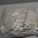 MYSKY HOME 90 Inches Long Linen Curtains for Living Room, Semi Sheer Bedroom Curtains Farmhouse Boho Room Decor Sliding Glass Patio Doorways Light Filtering Privacy Protect, 50" x 90", Linen, 2 Panels