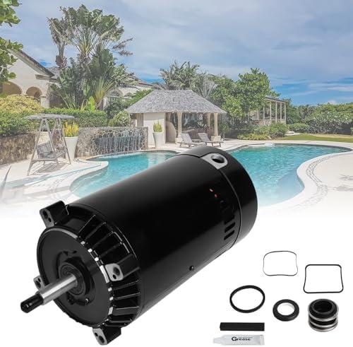UST1152 Pool Pump Motor and Seal Replacement Kit Pool Pump Motor 1.5 HP Up-Rated C Face 56J Frame Compatible with Hayward Super Max-Flow Northstar Jacuzzi Magnum Pumps