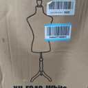 FDW Manikin 60”-67”Height Adjustable Female Dress Model Display Torso Body Tripod Stand Clothing Forms（Beige）