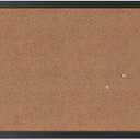 U Brands Cork Bulletin Board, 17" x 23", Black Wood Frame