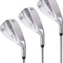 Mile High Life Golf Wedges | Entry Level Golf Sand Wedge Sets | Beginners Golf Gap Wedge Sets | Lob Wedge Golf Clubs for Men & Women | Set of 3 Wedges (52°, 56°, 60° Set) Right Handed