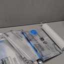 Amazon Basics Vacuum Compression Space Saving Storage Bags with Hand Pump for Clothes Packing, Jumbo, Clear, Pack of 6