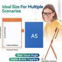 A5 Portable Whiteboard, PU Leather Magnetic Whiteboard, Reusable Small Dry Erase Board for Fridge, Kickstand Portable White Board