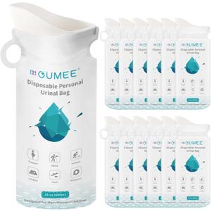 OUMEE 800ML Emergency Disposable Urinal Bags, 8/12/20/23/28 Pcs Camping Pee Bags Unisex Urine Bag Vomit Bag for Travel Traffic Jam Portable Toilet Bag for Men Women OUMEE 800ML Emergency Disposable Urinal Bags, 8/12/20/23/28 Pcs Camping Pee Bags Unisex Urine Bag Vomit Bag for Travel Traffic Jam Portable Toilet Bag for Men Women