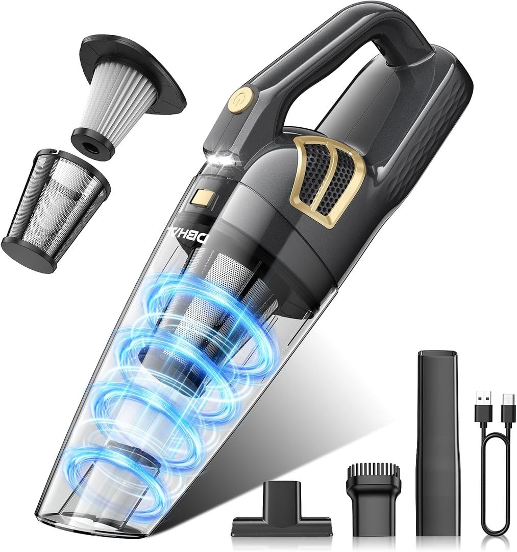 Handheld Vacuum Cordless Rechargeable, Hand Held Car Vacuum Cleaner