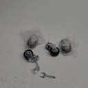 Finnhomy Stem Caster Wheels 2 Inch Heavy Duty Threaded Swivel Casters 1/4" - 20 x 1 Set of 4 for Wire Shelve Wheels P Anti-wear Smooth Casters, Black