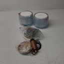 2 Pack 1 Light Industrial Modern Farmhouse Hanging Kitchen Island Pendant Ceiling Light Fixtures,Natural Wood Clear Textured Blue Glass Gold Finish Over Sink Restaurant bar Corridor