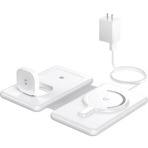 G910 3 in 1 Magnetic Wireless Charger, White