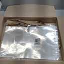 Acid-Free Picture Sleeves, 100 Pack Crystal Clear Storage Bags for 13x19 Art Prints, Pictures, Photos, Frame Mats (Bag Size: 13 2/5" x19 1/2")