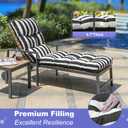 LCYY.TG Outdoor Lounge Chair Cushions, 74.4 x 22 x 4.7 Inches Waterproof Fade Resistant Patio Cushion for Chaise Lounger