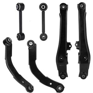 4Pcs Rear Upper Lateral & Lower Control Arms + Lower Rearward Lateral Toe Arms Replacement Suspension Kit for 2007-2012 Dodge Caliber, 2007-2017 Jeep Compass/Patriot (6pc)