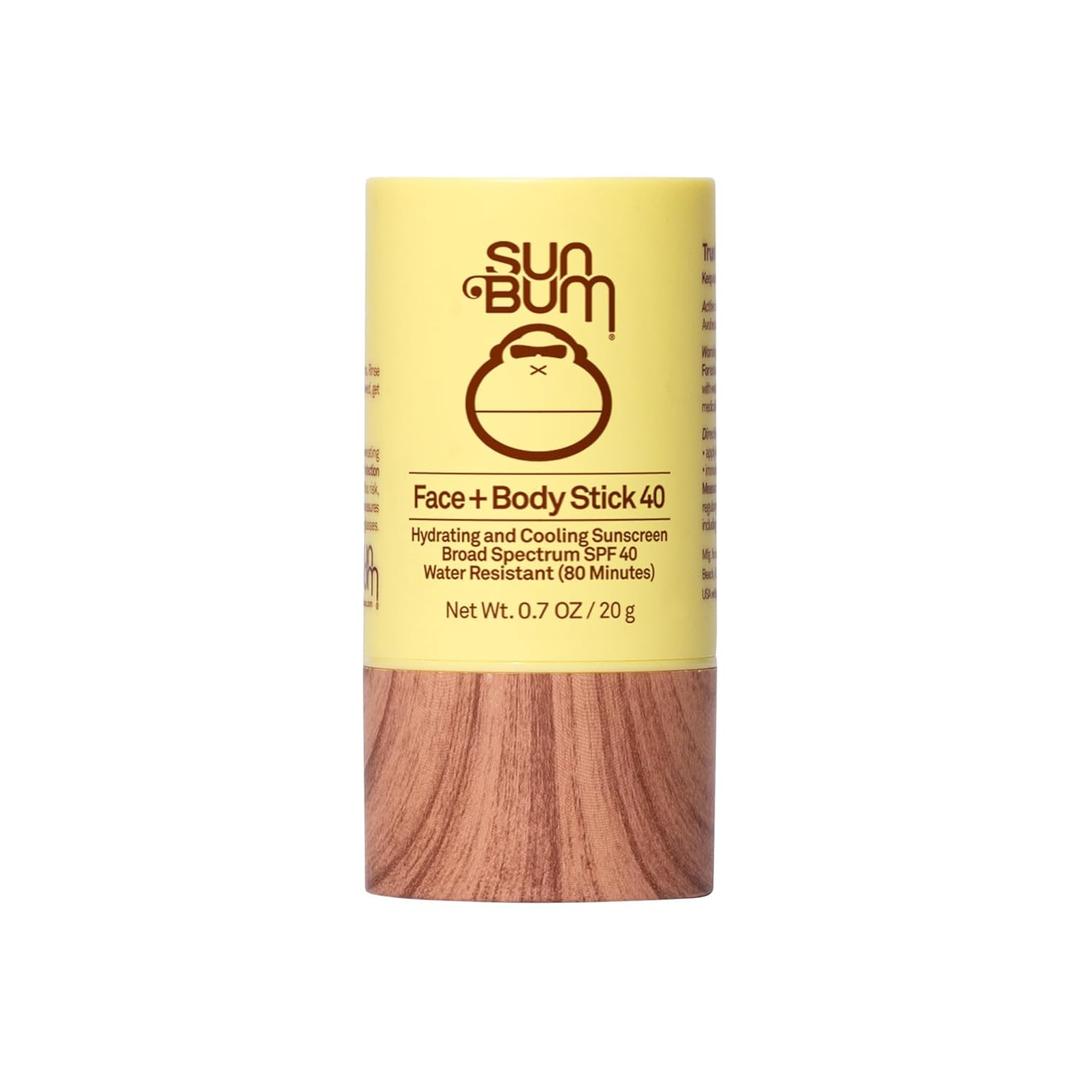 Sun Bum Original SPF 40 Face and Body Sunscreen Stick - Water resistant Broad Spectrum Facial Sunscreen - Hawaii 104 Act Compliant (Made Without Octinoxate & Oxybenzone) - Travel Size - 0.7 oz Sun Bum Original SPF 40 Face and Body Sunscreen Stick - Water resistant Broad Spectrum Facial Sunscreen - Hawaii 104 Act Compliant (Made Without Octinoxate & Oxybenzone) - Travel Size - 0.7 oz