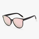 Polarized Oversized Sunglasses for Women Men Trendy Cateye Sun Glassses Retro Large Frame Shades Black
