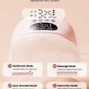 NCVI Breast Pump Hands Free, Wearable Breastfeeding Pump with Strong Suction, 1400mAh Long Battery, 4 Modes & 9 Levels, Discreet Ultra-Quiet Portable Wireless Pump, 19/21/24mm Flange Inserts, 2 Pack