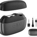 Electric Nail Clipper, Rechargeable Nail Trimmer with LED Light & Nail Storage, One-Touch Quiet Fingernail & Toenail Cutter for Adults & Seniors, USB-C, Long Battery Life Black