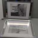 Meetart Standard Flat Silver Mirror Picture Frame 11x14 Inch With Mat For 8x10 Photo, Set Pack of 2 Piece, Wall Hang Portrait Or Landscape for Wall Decor Upgrade With Better Package