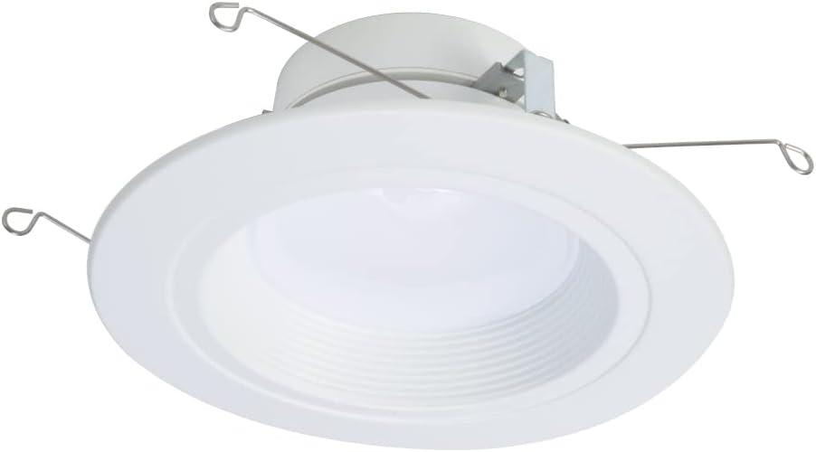 HALO RL56129S1EWHR-CA Selectable Color Temperature, Integrated LED Recessed Trim, White, 6 Inches