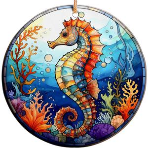 4 x 2025 Christmas Ornament – Seahorse Ornament, Ocean-Themed Holiday Tree Decoration, Marine Lover Keepsake Gift