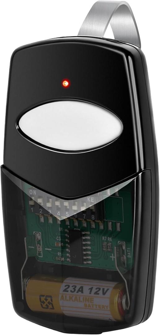 1 for Linear DTC Delta 3 Remote, 310MHz 8 Dip Switch Garage Door Opener for Linear Delta 3, 8 Digit Gate Remote, Digital Control Replacement for DT DTA DTD DT2D DT4A, Gate & Door Opener