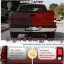 All-in-one LED Tail Light for Dodge Ram 15002009-2018,Ram 1500 Classic 2019,Ram 2500 & 35002010-2018, [only fit Factory Halogen Model], Upgraded VersionRear Taillight Assembly.