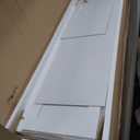 ChooChoo Bathroom Storage Cabinet with Adjustable Shelves, Tall Storage Cabinet with 2 Doors and 1 Drawer, Freestanding Cupboard for Small Spaces, White, 11.8 Inches Wide