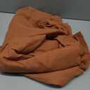 XTMYI Terracotta Vintage Boho Curtains, Rust Colored Linen Sheer Rustic Farmhouse Western Curtains for Bedroom Living Room Home Decor, 84 Inches Long, 2 Panels Set