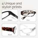 Gaoye 4-Pack Readers for Women, Blue Light Blocking Reading Glasses, Stylish Reading Glasses for Women in 4 Patterns