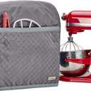 HOMEST Stand Mixer Quilted Dust Cover with Pockets Compatible with KitchenAid 6/7/8 Quart Bowl Lift, Grey (Patent Design)