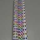 WRAPAHOLIC Birthday Wrapping Paper Roll - Mini Roll - 3 Rolls - 17 inch x 120 inch Per roll - Colorful Foil Birthday Design for Party, Holiday, Baby Shower