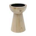 ND 8 in Natural wood pillar holder