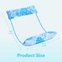 2 x Sloosh Hammock Pool Floats Adults, 4-in-1 Multi-Purpose Inflatable Pool Floaties Soft PVC Water Hammock Lounge (Blue)