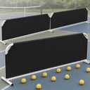3 Pcs Court Divider Compatible with Pickle Ball Barrier
Low Profile Ball Stopper Fence, 12.3 ft Total Length, 1.5 ft High, Heavy Duty, Field Divider for Courts and Training Areas