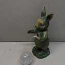 MININOVA Garden Outdoor Statues Rabbit with Solar Light Bunny Figurines Decorations with Wider Base & Reinforced Weight for Patio Yard Lawn Ornaments Gifts for Birthday Easter Housewarming