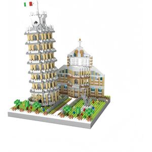 Leaning Tower of Pisa Micro Mini Building Blocks - 8.7"Scale Architecture Model Kit for Adults, Collectible Display Toy with Detailed Manual, STEM Educational Toy for Teens & Adults (1700+ Pieces)
